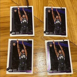 Ace Bailey Utah Jazz Rookie card set Topps